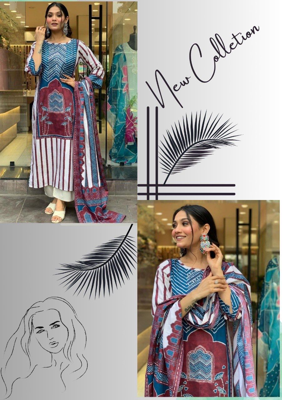 DC G59 Muslin Digital Printed Kurti With Bottom Dupatta Wholesale Price In Surat